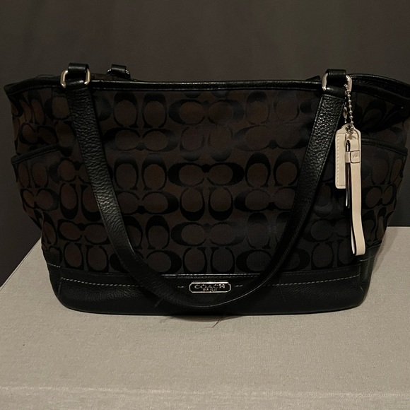 Coach Handbags - Black Coach purse. Some wear on shoulder straps.